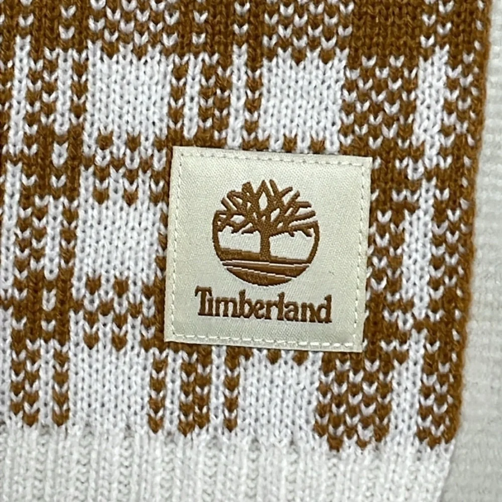 Timberland Scarf Women's One Size Cream Gold NWT Plaid